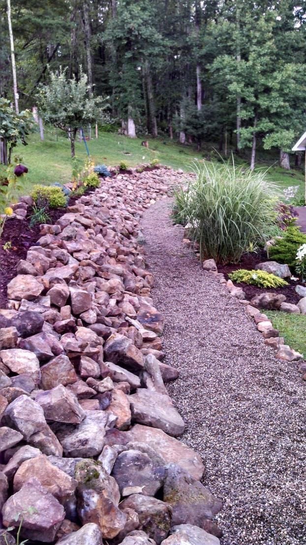 A recent backyard landscaping company job in the  area