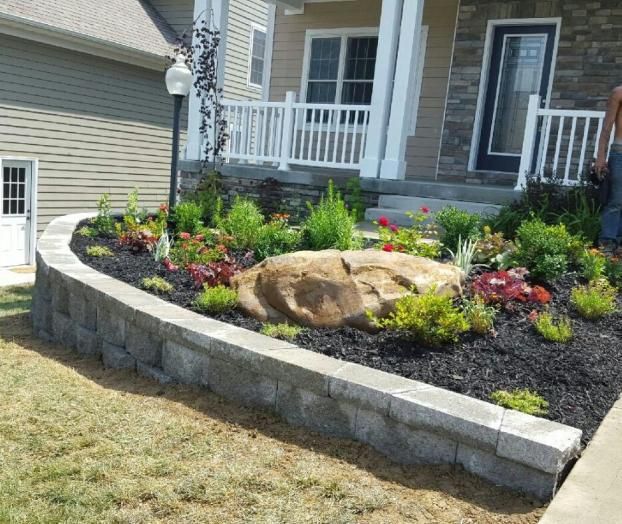 After a completed landscaper project in the  area